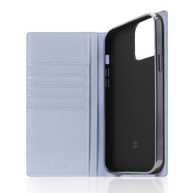 【iPhone13 Pro Max ケース】Full Grain Leather Case (パウダーブルー)サブ画像