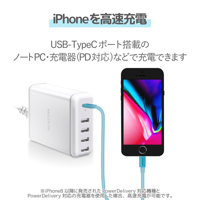 USB-C to Lightningケーブル (耐久仕様) (2.0m ブルー)goods_nameサブ画像