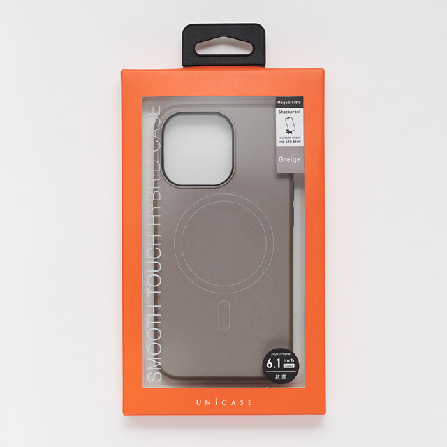 【アウトレット】【iPhone13 mini/12 mini ケース】MagSafe対応 Smooth Touch Hybrid Case for iPhone13 mini (greige)サブ画像