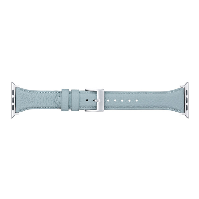 【Apple Watch バンド 49/45/44/42mm】German Shrunken-calf Genuine Leather Watchband Pin Buckle Type (ベイビーブルー)サブ画像