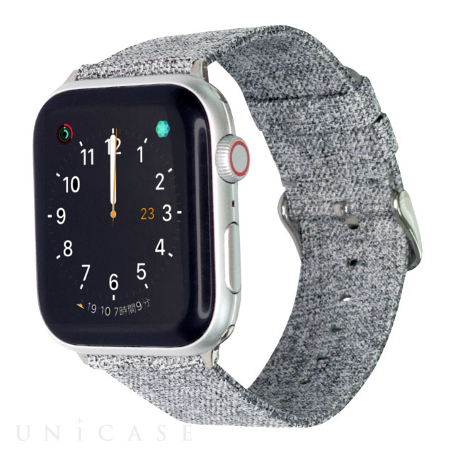 【Apple Watch バンド 41/40/38mm】帆布バンド CAMVAS (グレー) for Apple Watch SE(第2/1世代)/Series9/8/7/6/5/4/3/2/1