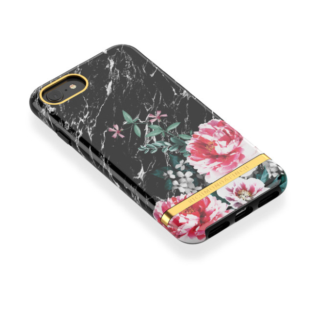 【iPhoneSE(第3/2世代)/8/7 ケース】Black Marble Floralサブ画像