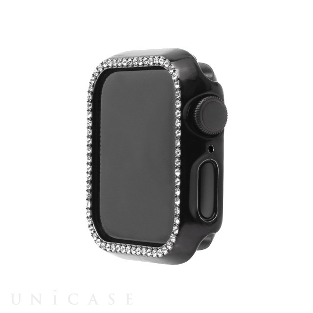 【Apple Watch ケース 45mm】ラインストーンケース (ブラック) for Apple Watch Series9/8/7