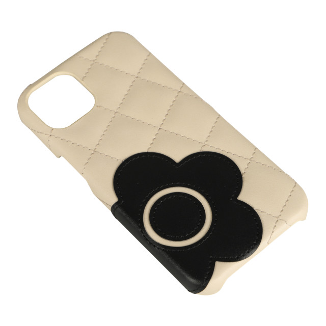 【iPhone13 ケース】DAISY PACH PU QUILT Leather Back Case (IVORY/BLACK)サブ画像