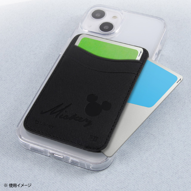 ディズニーキャラクター スマートフォン用 レザーカードポケット (ミッキーマウス)サブ画像