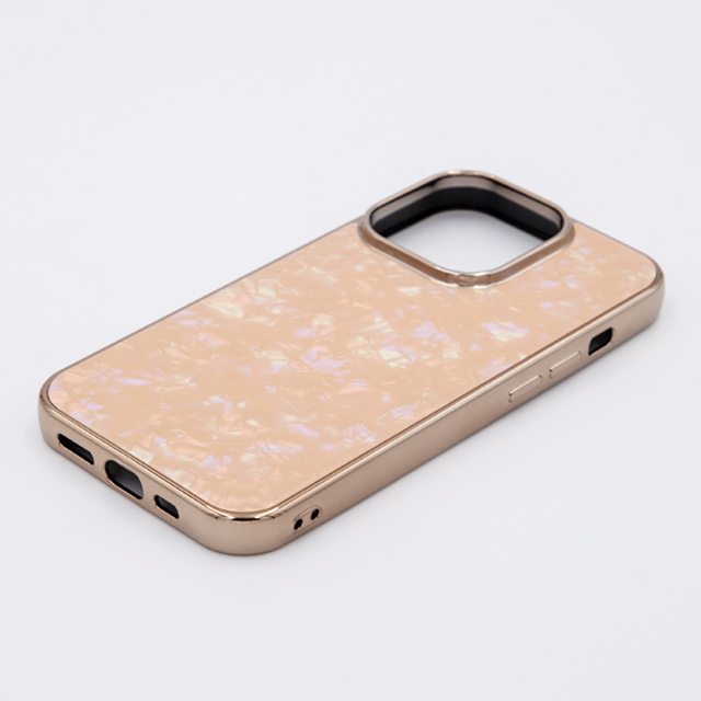 【iPhone14/13 ケース】Glass Shell Case (coral pink)サブ画像