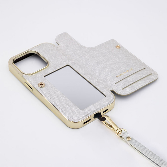 【iPhone14/13 ケース】Cross Body Case Duo (white silver)サブ画像
