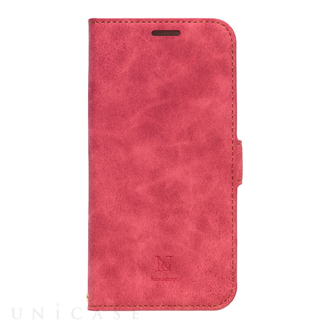 【iPhone14/13 ケース】手帳型ケース Style Natural (Red)
