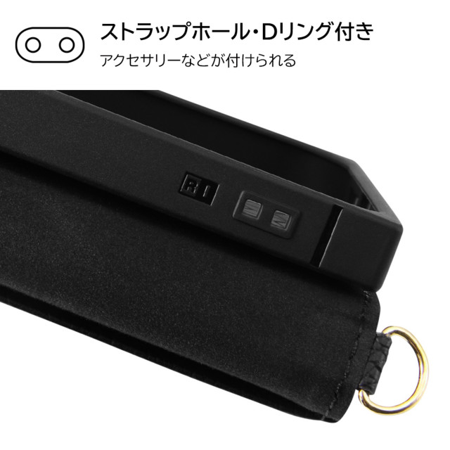 【iPhone14 Pro ケース】耐衝撃 手帳型レザーケース  KAKU Ring (ピンク)サブ画像