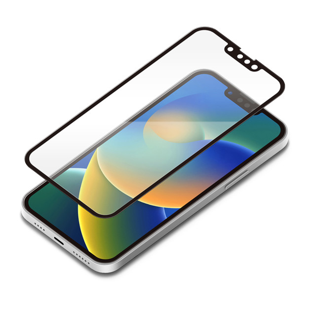 【iPhone14 Plus フィルム】ガイドフレーム付 液晶全面保護ガラス (スーパークリア)サブ画像