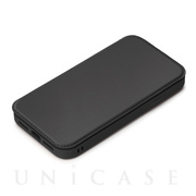 【iPhone14 Pro ケース】ガラスフリップケース (ブラック)
