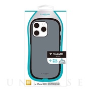 【iPhone14 Pro ケース】耐衝撃ハイブリッドケース 「ViAMO personal」 (ダークグレー)