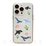 【iPhone14 Pro ケース】ソフトクリアケース (Whale)