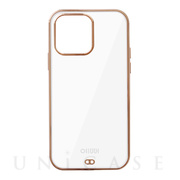 【iPhone14 Pro ケース】LUXURY CLEAR CASE (White Gold)