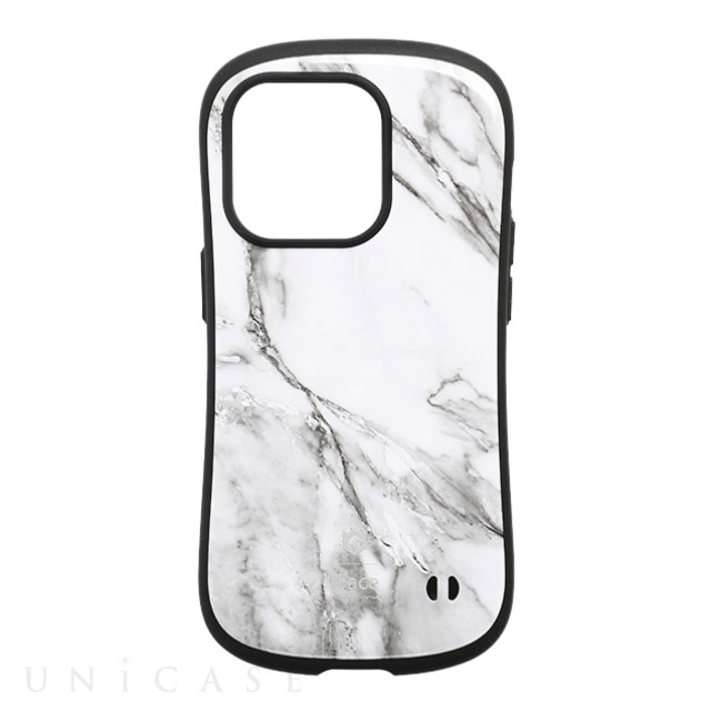 【iPhone14 Pro ケース】iFace First Class Marbleケース (ホワイト)