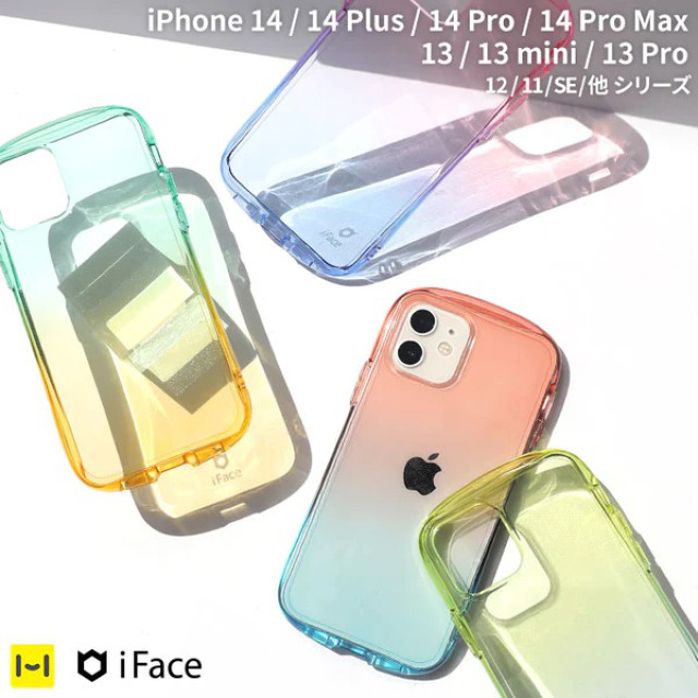 【iPhone14 ケース】iFace Look in Clear Lollyケース (ピーチ/サファイア)サブ画像