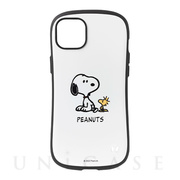 【iPhone14 Plus ケース】PEANUTS iFace First Classケース (スヌーピー/座る/ホワイト)