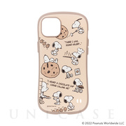 【iPhone14 Plus ケース】PEANUTS iFace First Class Cafeケース (チョコチップクッキー)