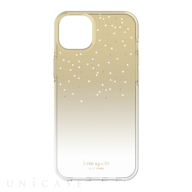 【iPhone14 Plus ケース】Glazed Protective Case (Gold Metallic Ombre)