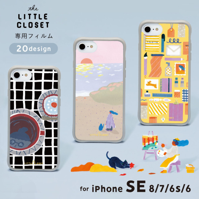 LITTLE CLOSET iPhoneSE(第3/2世代)/8/7/6s/6 着せ替えフィルム (sanma dinner)サブ画像