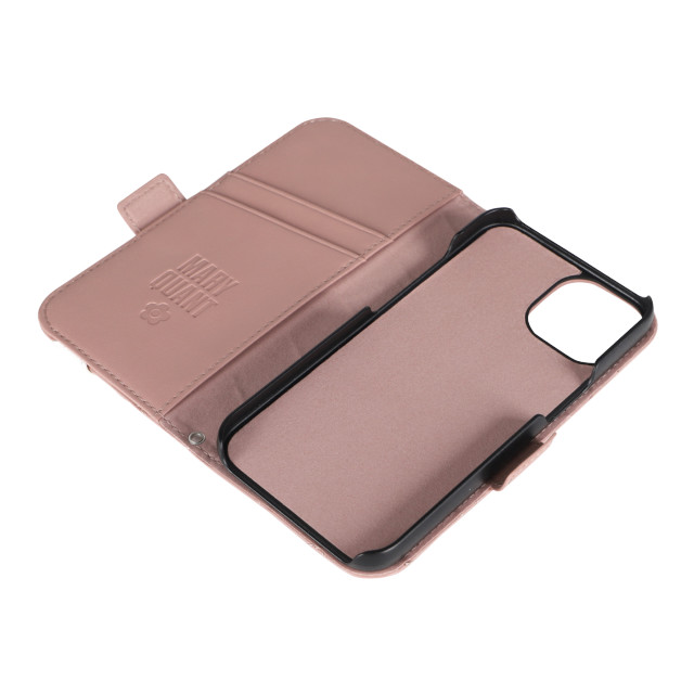 【iPhone14/13 ケース】DAISY PACH PU QUILT Leather Book Type Case (DUSTY PINK/WHITE)サブ画像