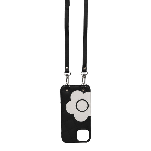 【iPhone14/13 ケース】DAISY PACH PU QUILT Leather New Sling Case (BLACK/WHITE)サブ画像