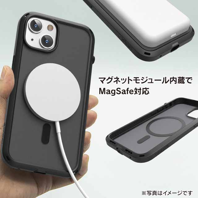 【iPhone14 Plus ケース】Magsafe対応 衝撃吸収ケース Influenceシリーズ (ステルスブラック)サブ画像