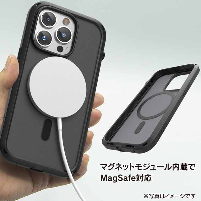 【iPhone14 Plus ケース】Magsafe対応 衝撃吸収ケース Influenceシリーズ (クリア)サブ画像