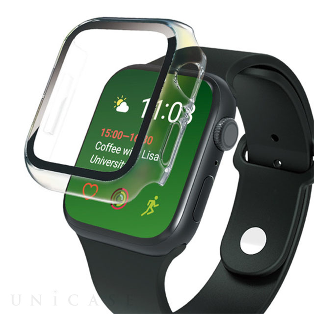 【Apple Watch ケース 40mm】高透明 ガラス一体型PCケース (オーロラ) for Apple Watch SE(第2/1世代)/Series6/5/4