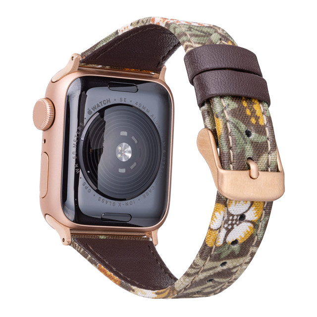 【Apple Watch バンド 41/40/38mm】モリスデザインウォッチバンド (いちご泥棒(ブラウン)) for Apple Watch SE(第2/1世代)/Series9/8/7/6/5/4/3/2/1サブ画像