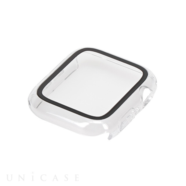 【Apple Watch ケース 44mm】ガラスフィルム一体型 保護ケース ALL IN ONE GLASS CASE OWL-AWBCV05シリーズ (クリア) for Apple Watch SE(第2/1世代)/Series6/5/4