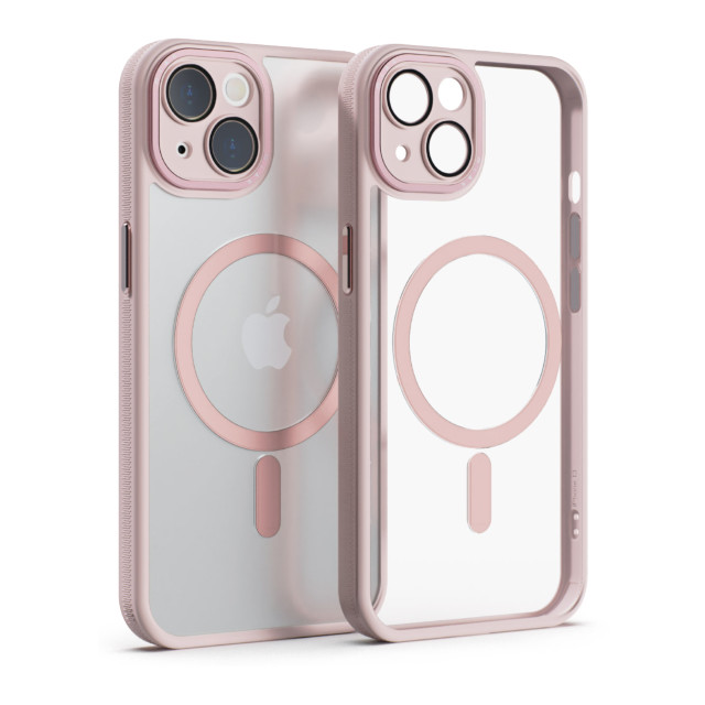 【iPhone13 ケース】レンズガード一体型MagSafe対応クリアケース (ピンク)サブ画像