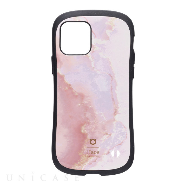【iPhone12/12 Pro ケース】iFace First Class Marbleケース (パウダーピンク)