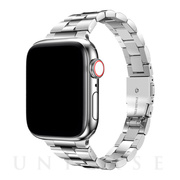 【Apple Watch バンド 41/40/38mm】イージーアジャスト メタルバンド (シルバー) for Apple Watch SE(第2/1世代)/Series9/8/7/6/5/4/3/2/1
