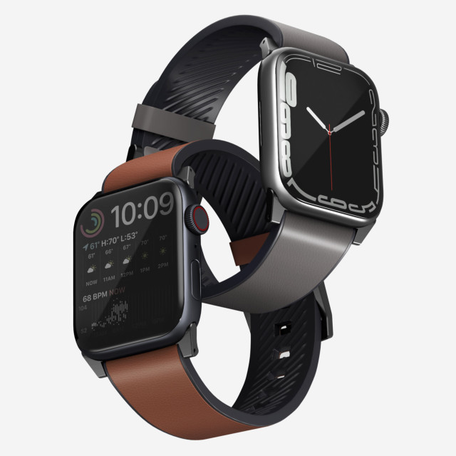 【Apple Watch バンド 45/44/42mm】STRADEN 防水レザー ハイブリッド APPLE WATCH 本革バンド  TOFFEE (BROWN) for Apple Watch SE(第2/1世代)/Series9/8/7/6/5/4/3/2/1サブ画像