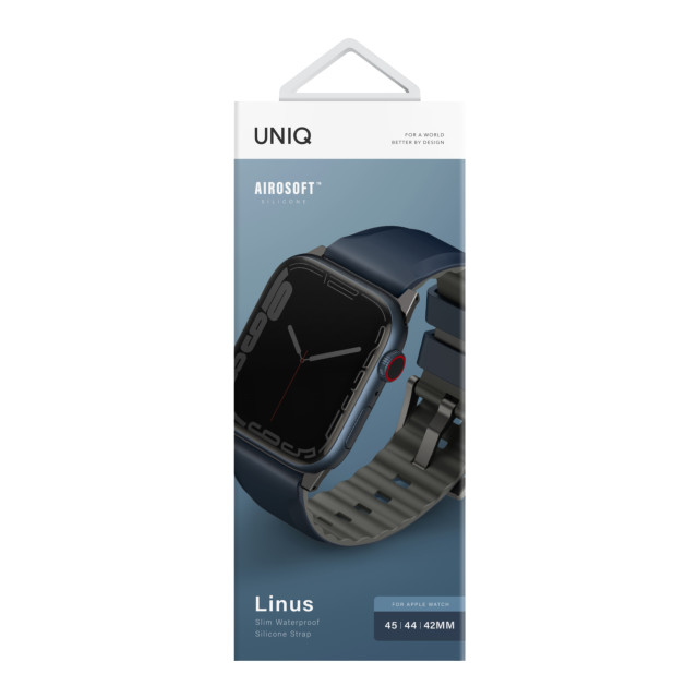 【Apple Watch バンド 45/44/42mm】LINUS AIROSOFT シリコン APPLE WATCH バンド NAUTICAL BLUE (BLUE) for Apple Watch SE(第2/1世代)/Series9/8/7/6/5/4/3/2/1サブ画像