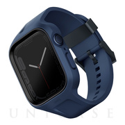【Apple Watch バンド 45/44mm】MONOS 2-IN-1 APPLE WATCH STRAP WITH HYBRID バンド一体型タフネスケース MARINE BLUE (BLUE) for Apple Watch SE(第2/1世代)/Series9/8/7/6/5/4