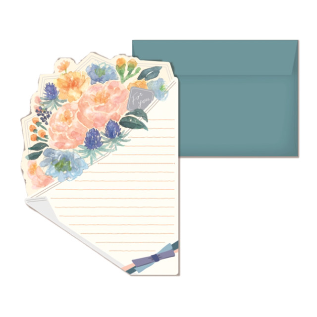 花を贈るブーケレター (blue)サブ画像