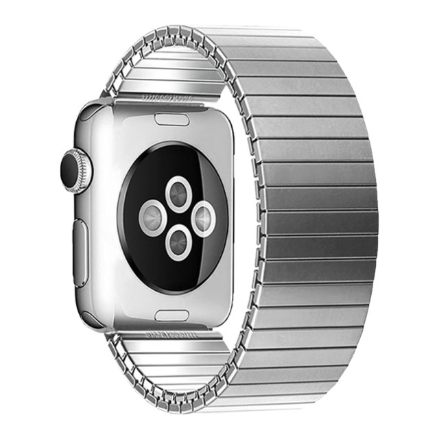 【Apple Watch バンド 41/40/38mm】メタルストレッチバンド Lサイズ (シルバー) for Apple Watch SE(第2/1世代)/Series9/8/7/6/5/4/3/2/1サブ画像