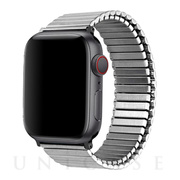 【Apple Watch バンド 49/45/44/42mm】メタルストレッチバンド Lサイズ (シルバー) for Apple Watch Ultra/SE(第2/1世代)/Series9/8/7/6/5/4/3/2/1