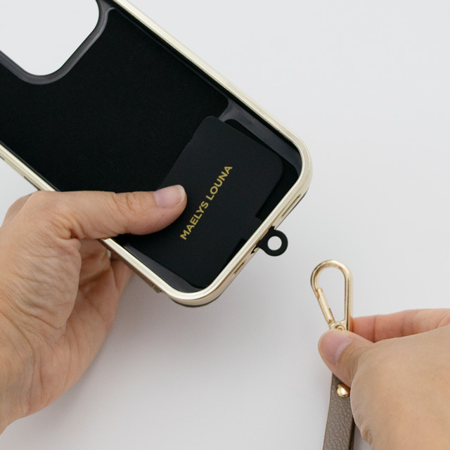 【アウトレット】【iPhone14 Pro ケース】Cross Body Case Duo (prism gold)サブ画像
