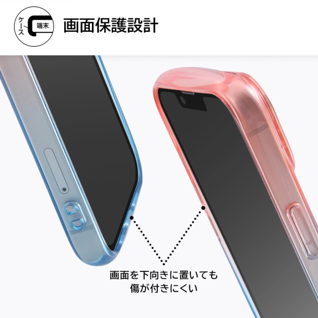 【iPhone14 ケース】耐衝撃 TPUソフトケース グラデーション GREA (ピンク/パープル)サブ画像