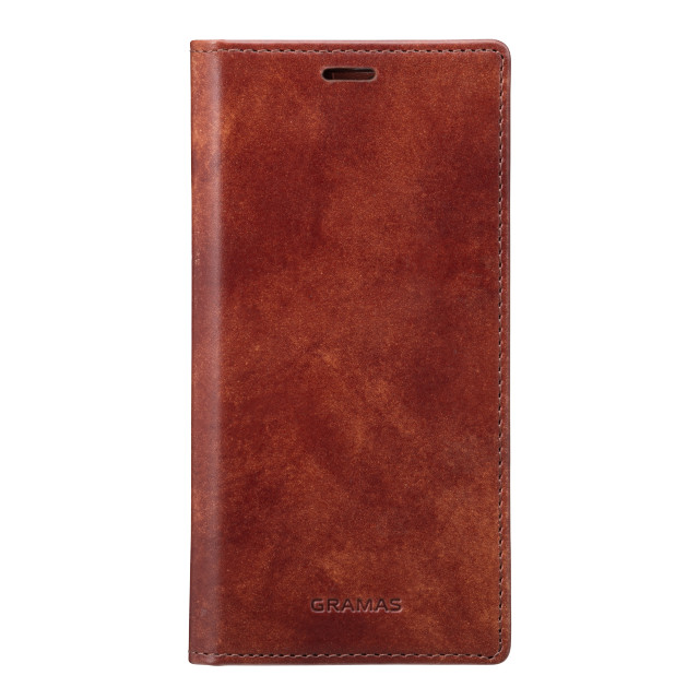 【アウトレット】【iPhone13 mini/12 mini ケース】Museum-calf Genuine Leather Book Case (Brown)サブ画像