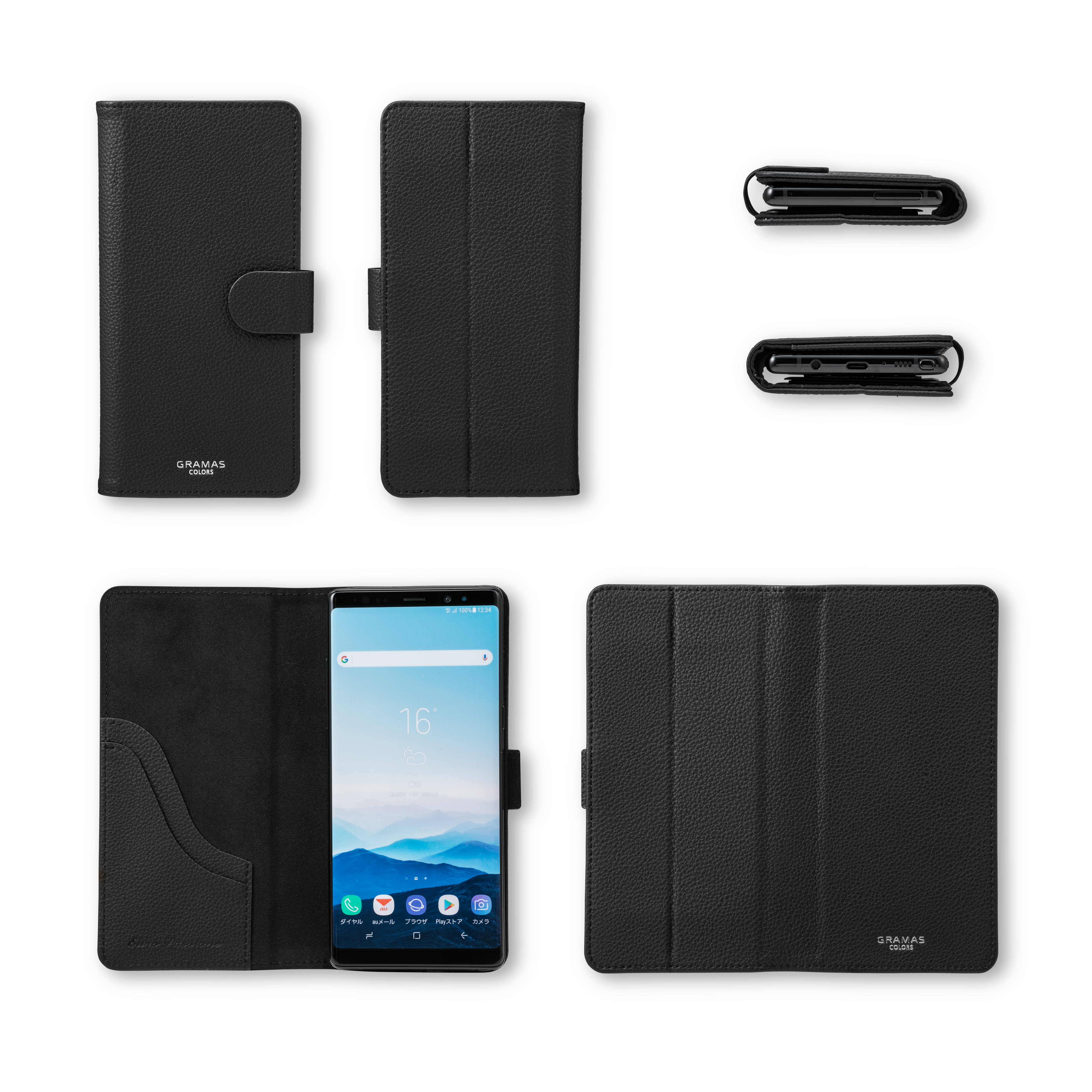 【アウトレット】【マルチ スマホケース】”EveryCa2” Multi PU Leather Case for Smartphone L (Gray)サブ画像