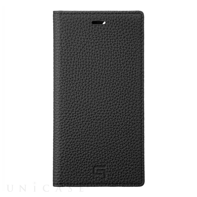 【アウトレット】【iPhone11 Pro/XS/X ケース】Shrunken-Calf Leather Book Case (Black)