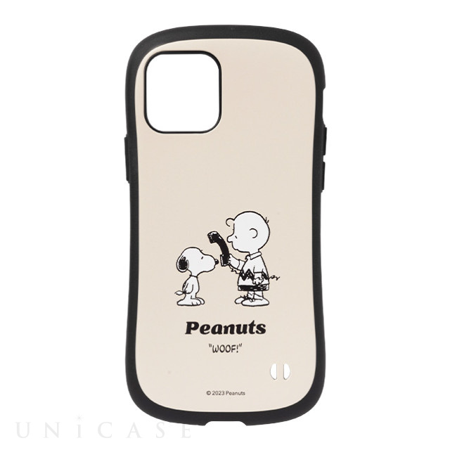 【iPhone12/12 Pro ケース】PEANUTS iFace First Classケース (くすみホワイト/テレフォン)