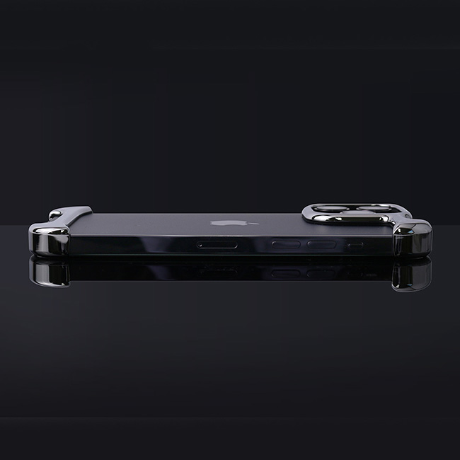 【iPhone14 Pro ケース】Arc Pulse (アルミ・ミラーシルバー)サブ画像