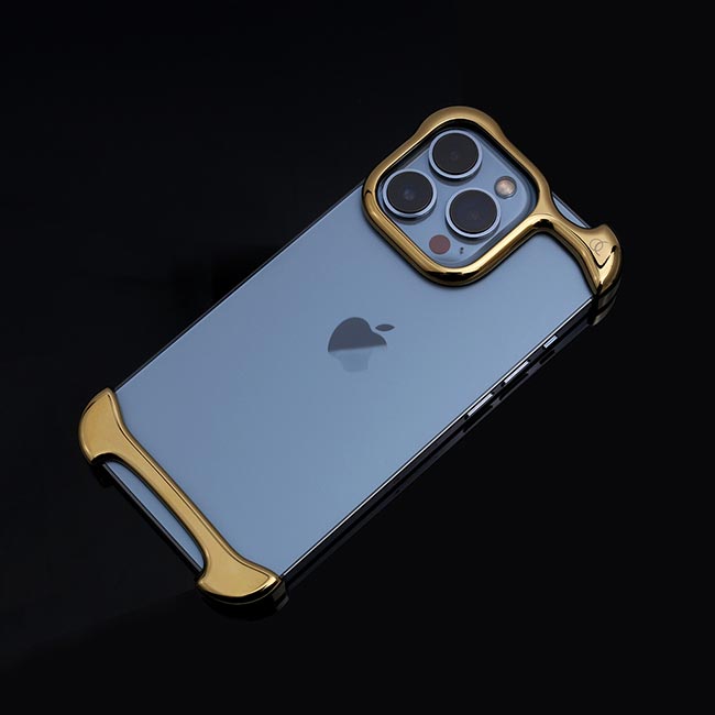 【iPhone13 Pro Max ケース】Arc Pulse (アルミ・ミラーゴールド)サブ画像