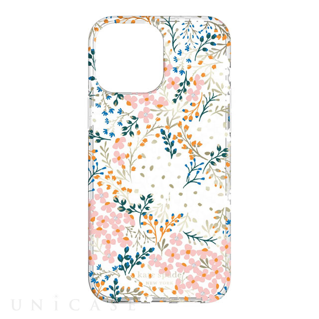 【アウトレット】【iPhone13 Pro Max ケース】Protective Hardshell Case (Multi Floral/Rose/Pacific Green/Clear/Cream with Stones)