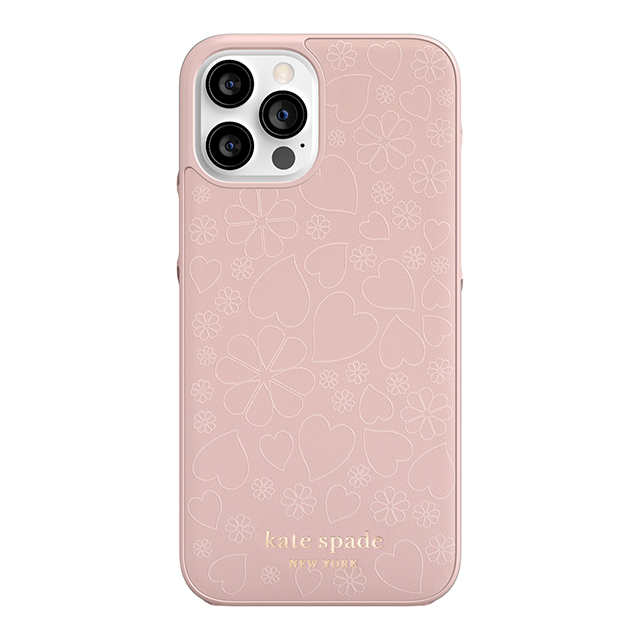 【アウトレット】【iPhone12 Pro Max ケース】Wrap Case (Pale Vellum Crumbs/Printed Clover Heart Pattern/Pale Vellum PC/Gold Sticker Logo)サブ画像